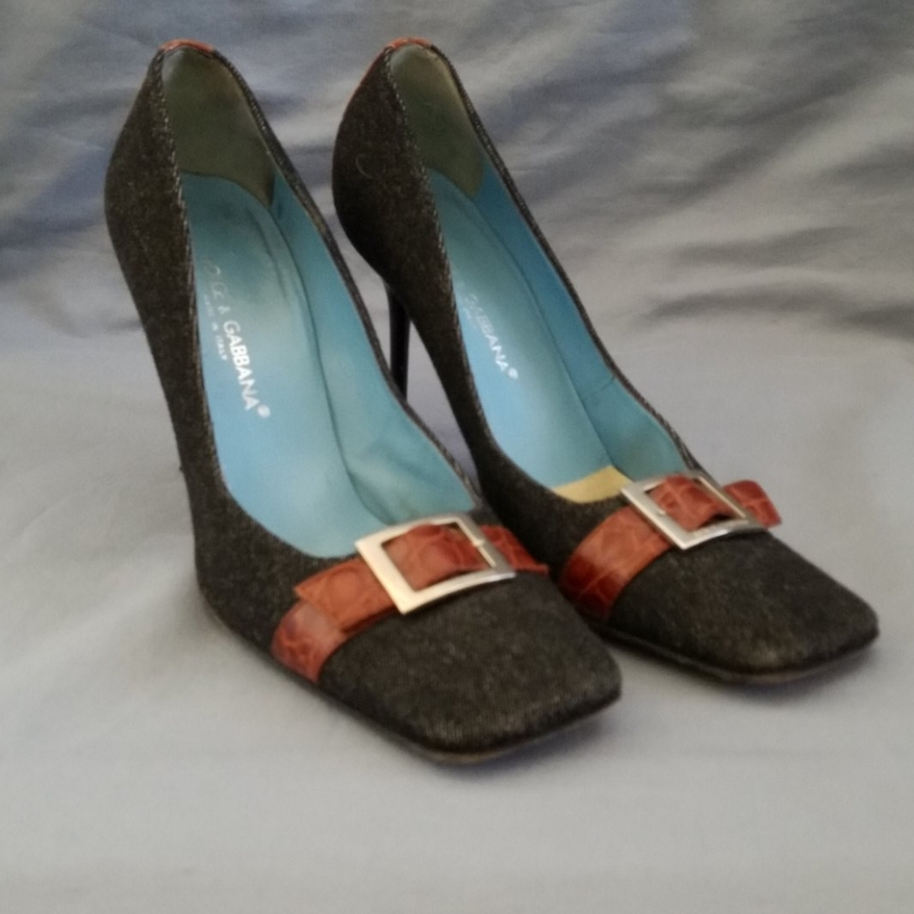 Dolce & Gabbana Women's Heels dark Jean color